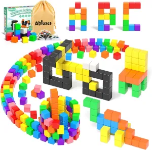 54 PCS Magnetic Blocks, Magnetic Building Blocks for Toddlers 3 , Montessori Toys, Magnet Cubes, Preschool STEM Educational Sensory Magnet Toys for Kids Ages 3-5 Year Old Boys and Girls