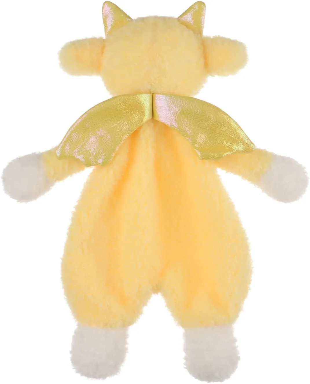 Apricot Lamb Dragon Soft Loveys for Babies, Security Blanket for Baby Boy and Girl, 10.3 Inches for Infant and Toddlers (Yellow)