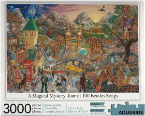 Aquarius The Beatles Magical Mystery Tour (3000 Piece Jigsaw Puzzle) - Officially Licensed Beatles Merchandise & Collectibles - Glare Free - Precision Fit - 32 x 45 Inches