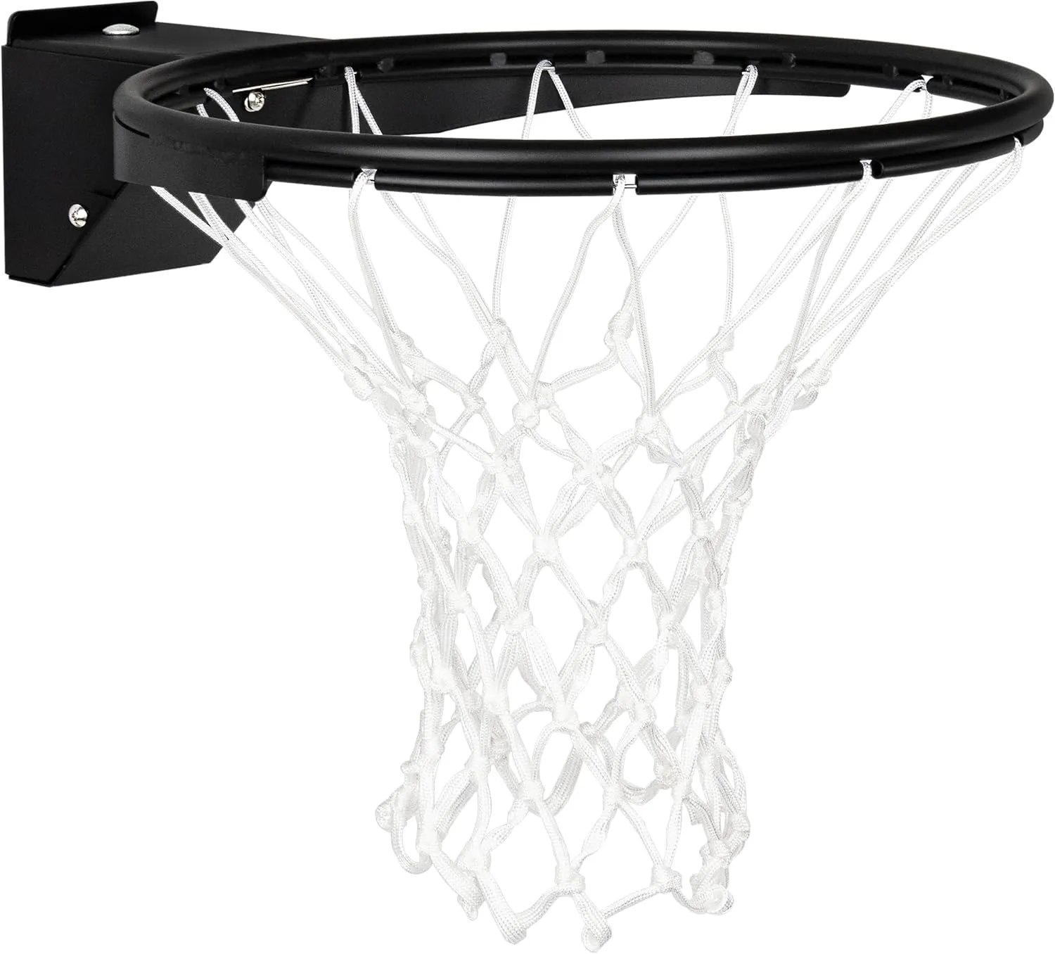 Basketball Rim Replacement, Single-Spring Breakaway Basketball Rim Outdoor Indoor, Universal 18 Inch Heavy Duty Basketball Hoop Rim and Net