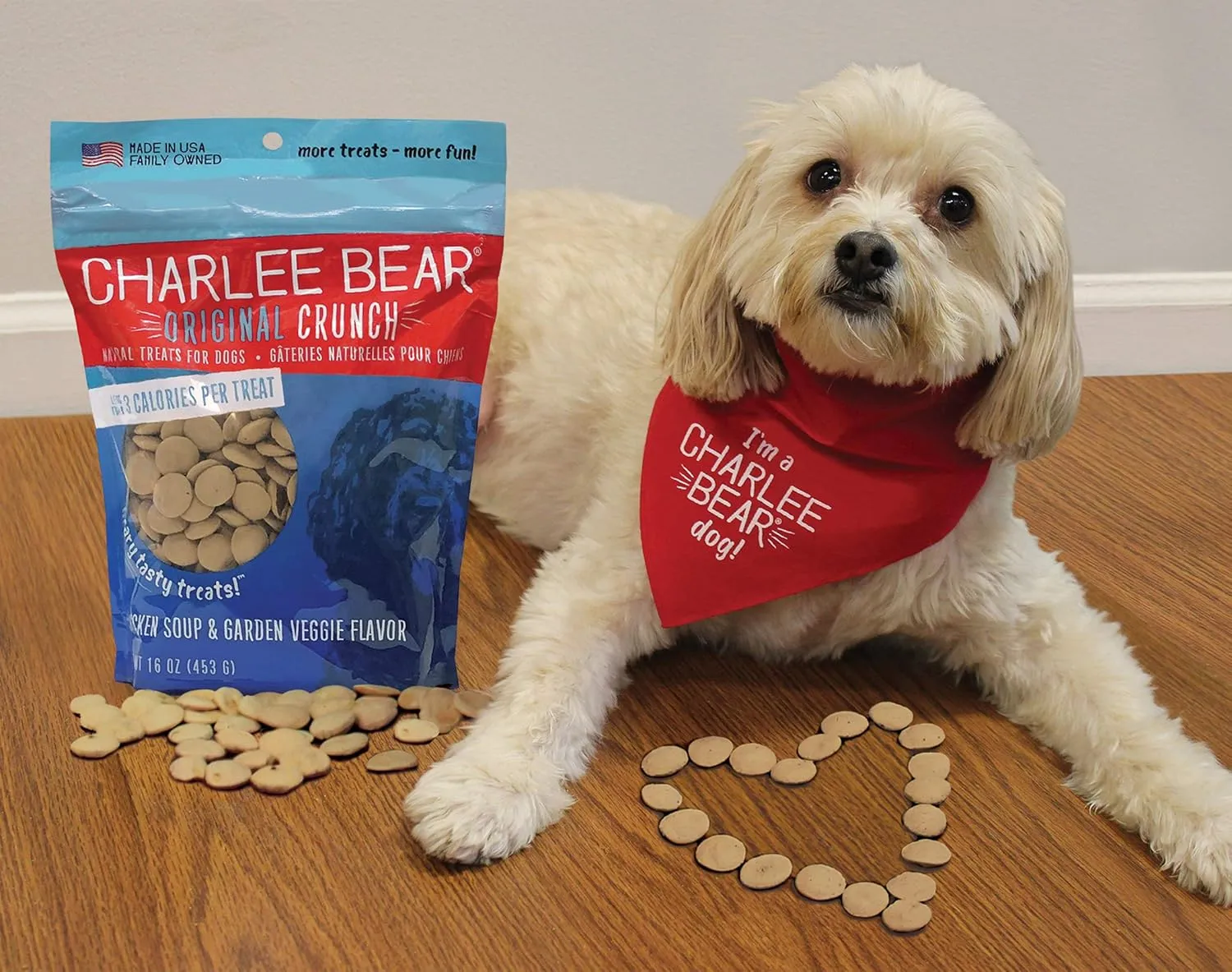 Charlee Bear Dog Treats Chicken Soup & Garden Veggie Flavor (6 Pack) 16 oz Each