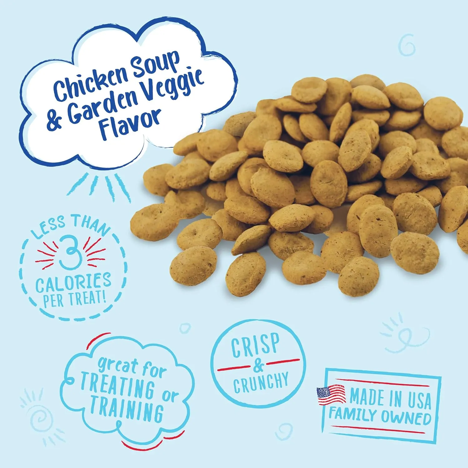 Charlee Bear Dog Treats Chicken Soup & Garden Veggie Flavor (6 Pack) 16 oz Each
