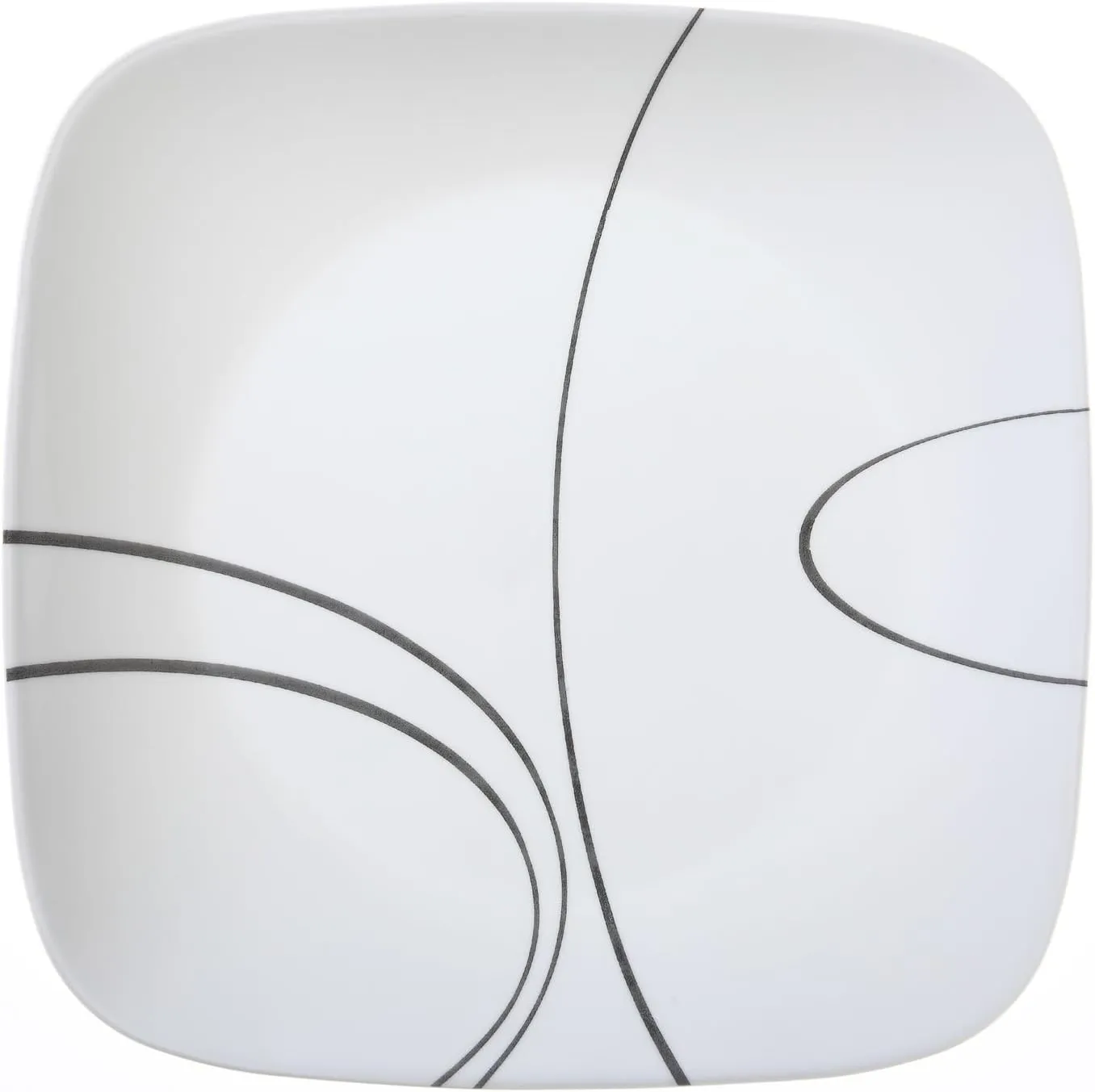 Corelle Square Simple Lines 10.25” Dinner Plate (Set of 4)