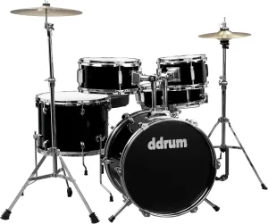 ddrum D1 MB D1 Junior Drum Set 5Piece, Midnight Black