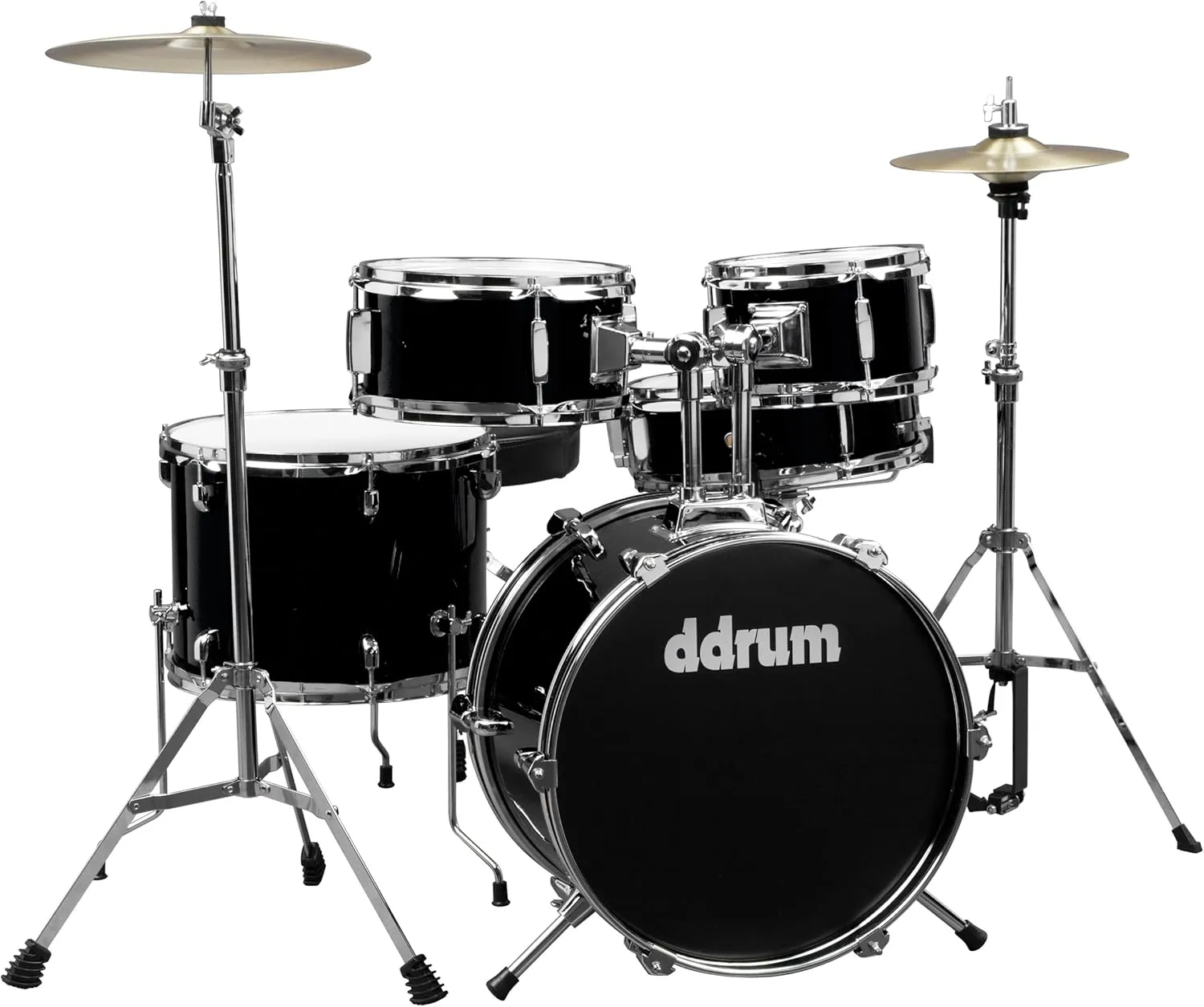 ddrum D1 MB D1 Junior Drum Set 5Piece, Midnight Black