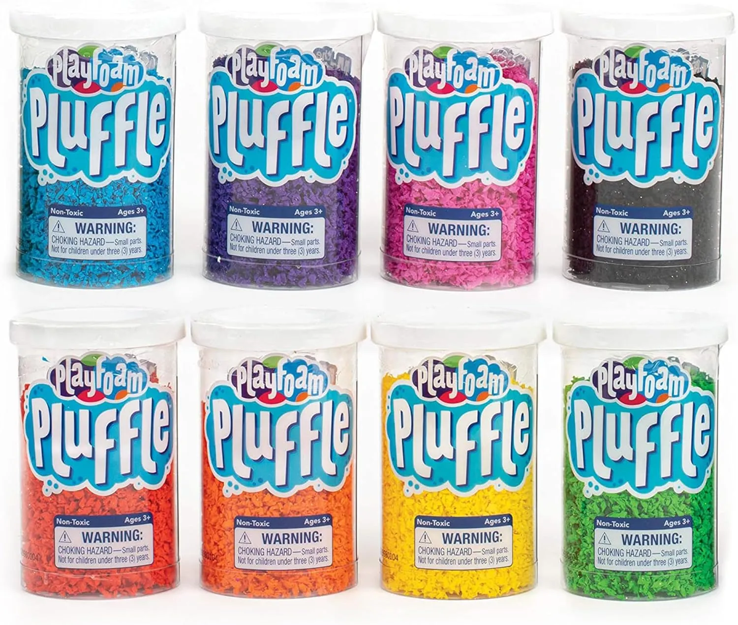 Educational Insights Pluffle® Mini 8-Pack - Sensory Bin Foam Set, No Mess Alternative to Sand Toys & Slime for Toddlers, Fun Sensory Table Filler for Home or Classroom, Gift for Kids Ages 3 