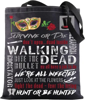 G2TUP Erik & Christine Musical Tote Bag Raoul & Christine Fans Gifts Survive Or Die Shoulder Bag Mask Merch