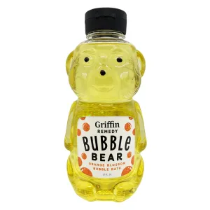 Griffin Remedy Bubble Bath Bear - All-Natural Orange Blossom Essential Oils Aromatherapy and Organic MSM, Paraben Free, 21 fl oz
