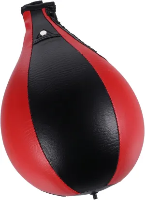 HEMOTON 1Pc Hanging Boxing Speed Ball Pear Shape Training Ball for Reflex Exercises Made of Soft PU Material for Boxing Kickboxing and MMA Practice