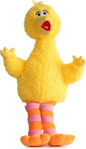 Jay Franco Sesame Street Plush Pillow Buddy - Soft Plushie Stuffed Pillow, 22 Inches, Yellow - Big Bird