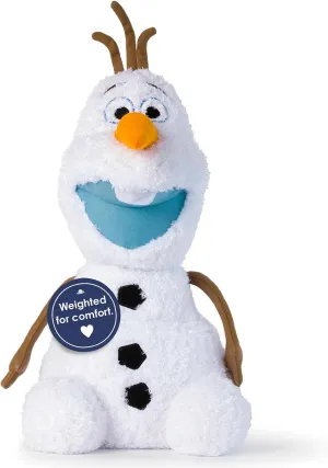 Jay Franco Weighted Disney Plush Pillow Buddy - 2.5 lbs Soft Plushie Stuffed Pillow, 20 Inches, White - Olaf