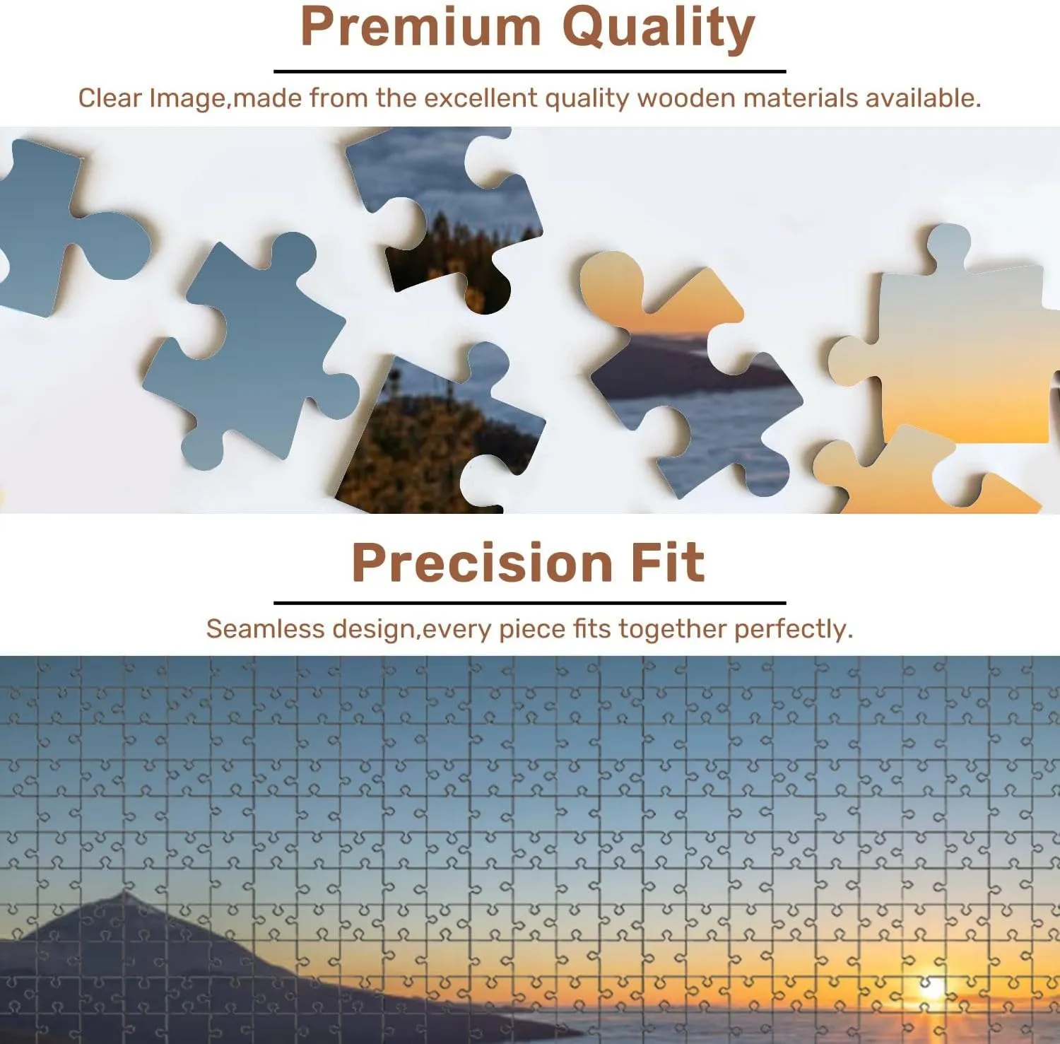 Jigsaw Puzzles 500 Pieces for Adult el teide Tenerife Puzzle Game for Family Wooden Puzzle Toy Educational Games Puzzles for Home Decor