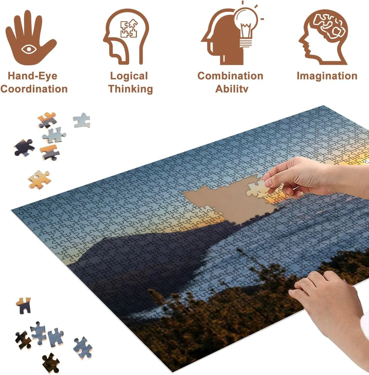 Jigsaw Puzzles 500 Pieces for Adult el teide Tenerife Puzzle Game for Family Wooden Puzzle Toy Educational Games Puzzles for Home Decor