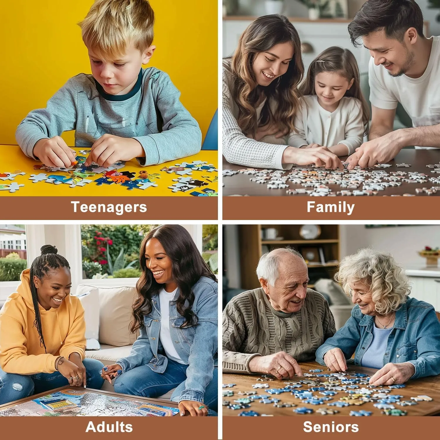 Jigsaw Puzzles 500 Pieces for Adult Mahjong Tiles Lined up Yellow Puzzle Game for Family Wooden Puzzle Toy Educational Games Puzzles for Home Decor