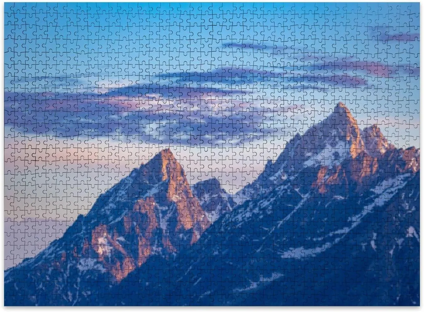 Jigsaw Puzzles 500 Pieces for Adult Sunrise Grand Teton National Park Wyoming Puzzle Game for Family Wooden Puzzle Toy Educational Games Puzzles for Home Decor