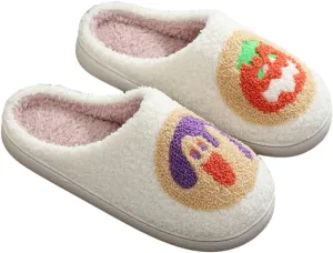 LNERIP Slippers Winter Womens Mens Fluffy Plush Slippers Animals Cute Cartoon House Slippers Cuddly Warm Shoes Indoor Outdoor Girls Women