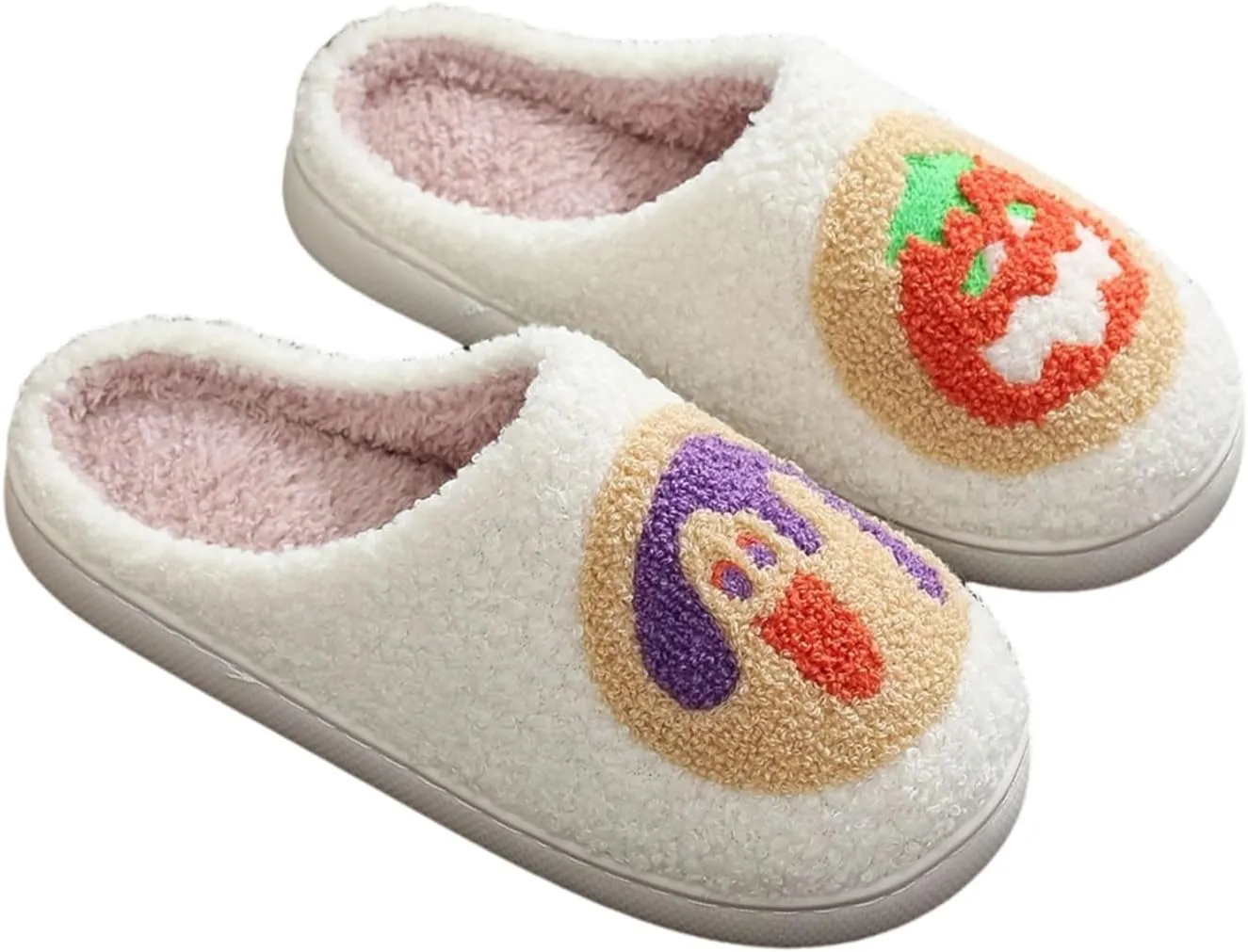 LNERIP Slippers Winter Womens Mens Fluffy Plush Slippers Animals Cute Cartoon House Slippers Cuddly Warm Shoes Indoor Outdoor Girls Women