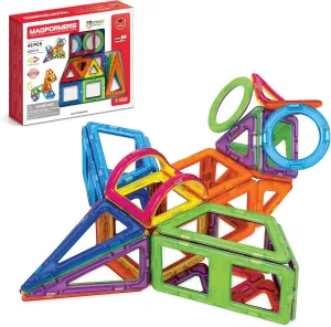 Magformers Basic 42-Piece Set | Magnetic Tiles Building Blocks, Educational Kit, STEM Toy Set | Magnetic Building Tiles for Kids to Develop Problem-Solving Abilities and Shape Recognition
