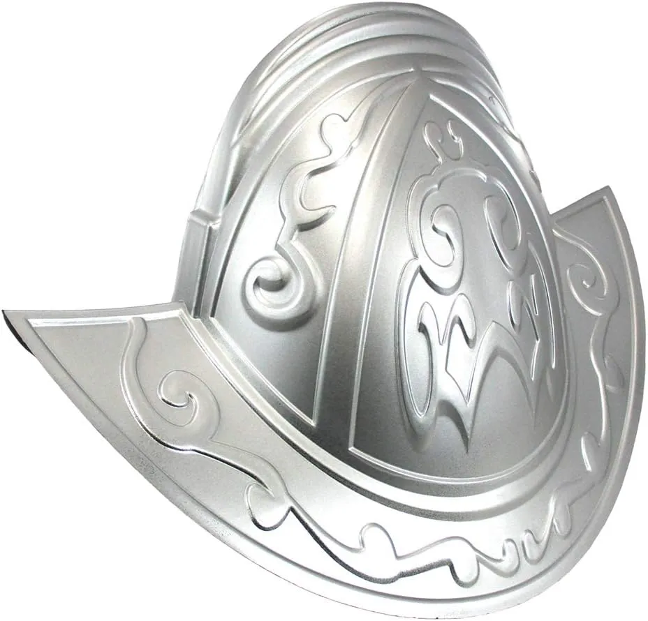 Nicky Bigs Novelties Silver Conquistador Helmet for Adults Deluxe Spanish Morion Knight Costume Accessory Durable Medieval Cosplay Hat for Halloween Theater Renaissance Roleplay