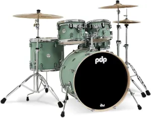 Pacific Drums & Percussion Drum Set Concept Maple 5-Piece, Satin Seafoam Shell Pack (PDCM2215SF)