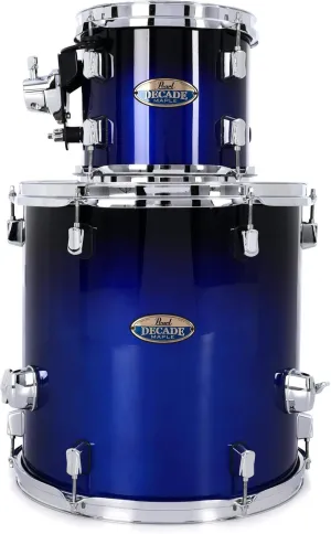 Pearl Decade Maple 2-piece Add-on Tom Pack - Gloss Kobalt Fade Lacquer
