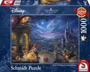 Schmidt | Thomas Kinkade: Disney Beauty and The Beast Puzzle -1000pc | Puzzle | Ages 12  | 1 Players