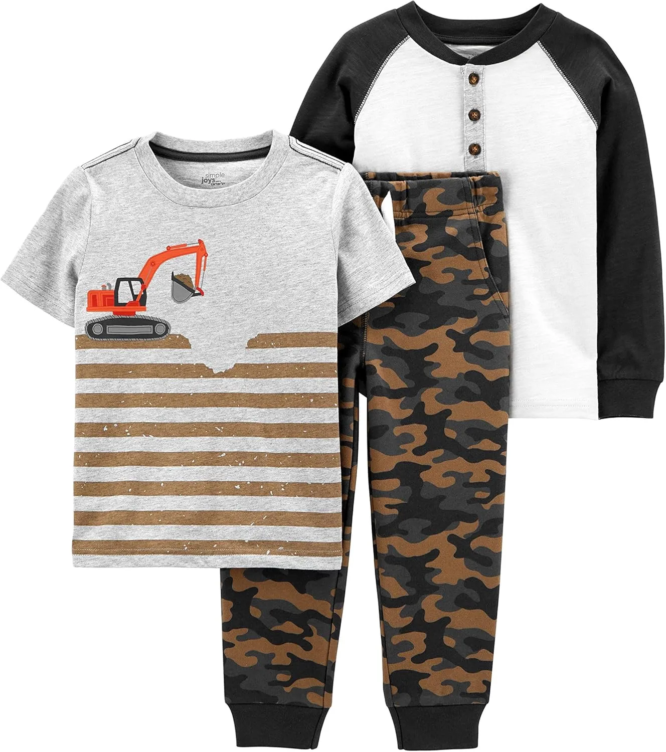 Simple Joys by Carter's baby-boys 3-piece Playwear Set