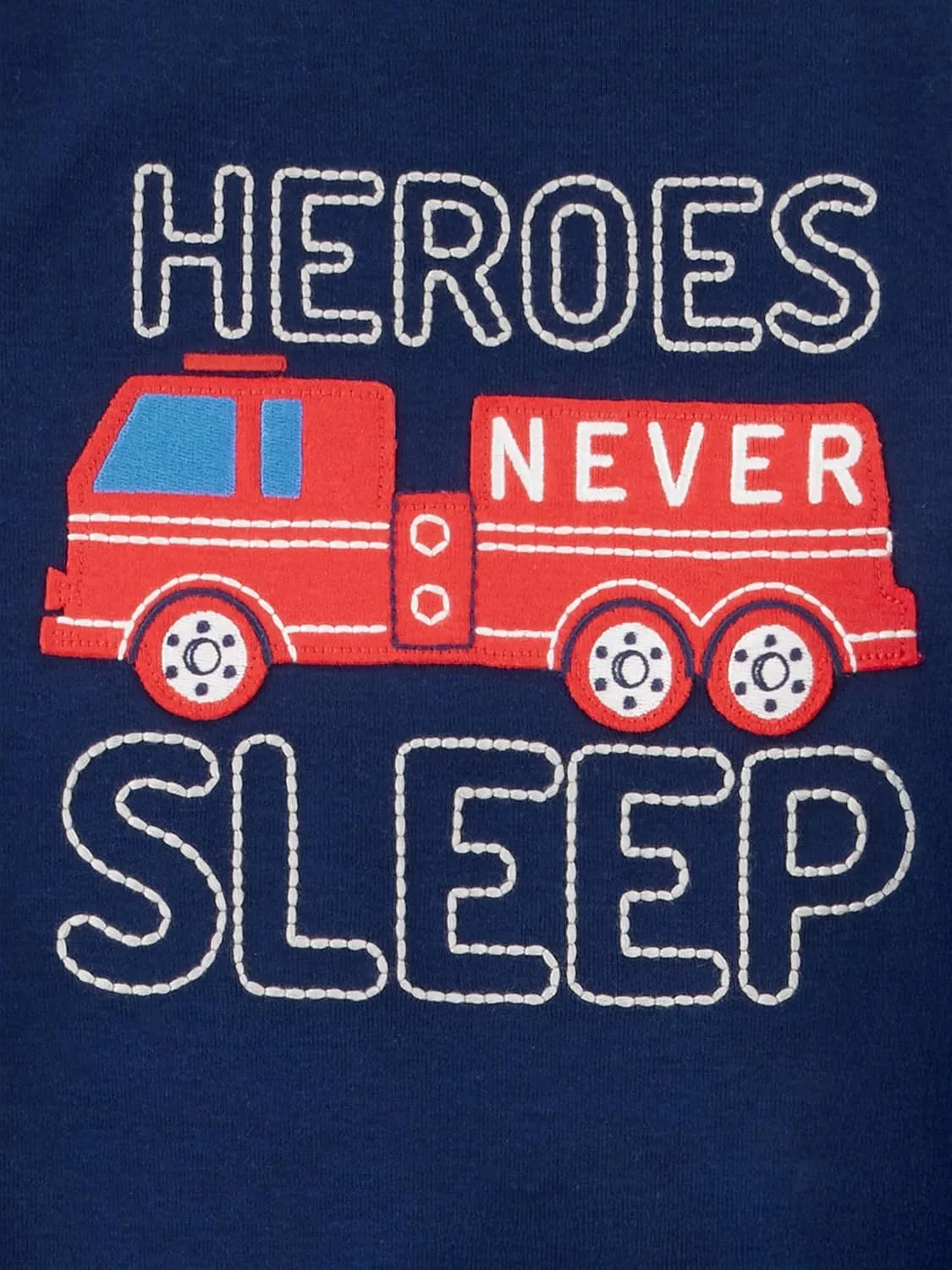 Simple Joys by Carter's Boys and Toddlers' 4-Piece Pajama Set (Cotton Top & Fleece Bottom)