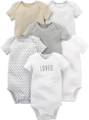 Simple Joys by Carter's Unisex Babies' Short-Sleeve Bodysuit