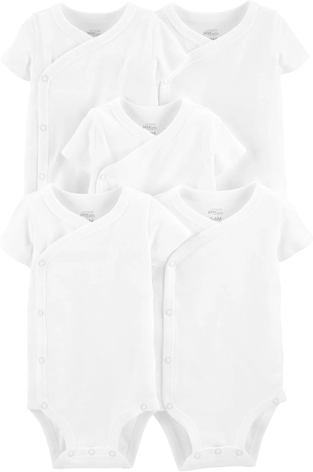 Simple Joys by Carter's unisex-baby 5-pack Side Snap Short-sleeve Bodysuit
