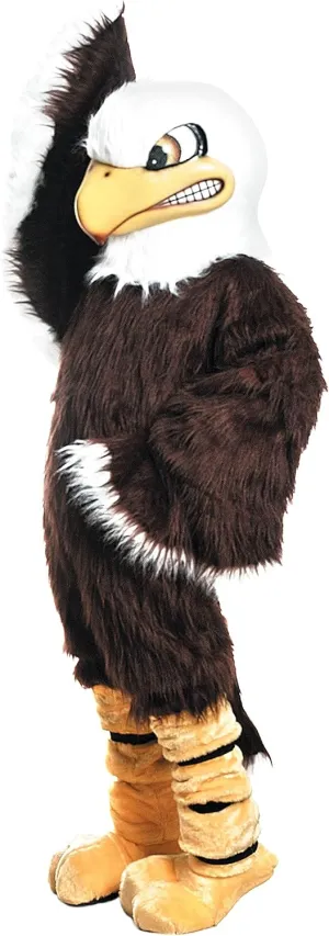 TCDesignerProducts Bald Eagle Mascot Costume Brown, School Spirit Sports Fan Gear, Football Cheerleader Accessories, Homecoming