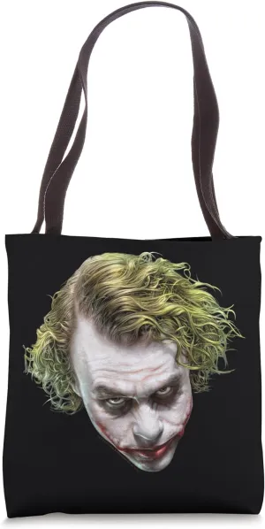 The Dark Knight Painted Joker Head Tote Bag