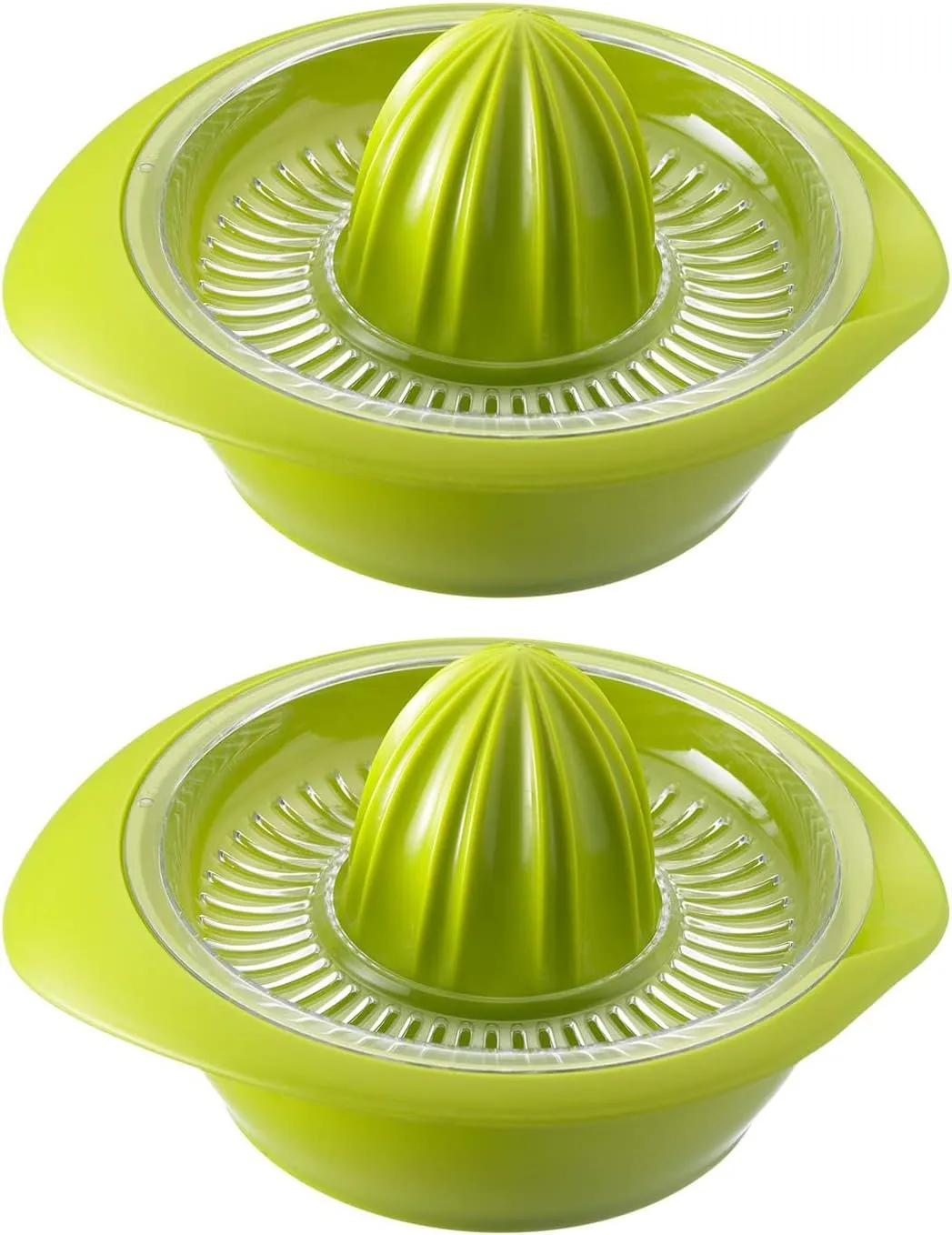 Westmark 2 Citrus Juice Presses with Container, Diameter: 18.7 cm, Capacity: 0.5 litres, Plastic, Limetta, Apple Green, 309122Ea
