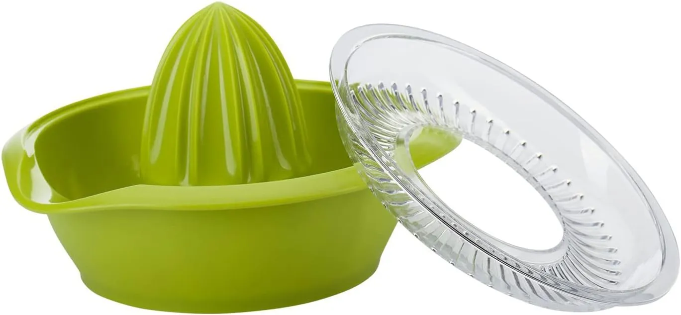 Westmark 2 Citrus Juice Presses with Container, Diameter: 18.7 cm, Capacity: 0.5 litres, Plastic, Limetta, Apple Green, 309122Ea